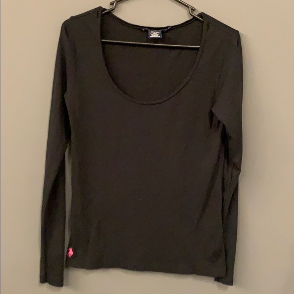 Black long sleeve top